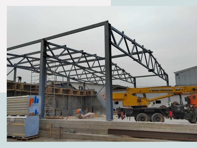 Строительство цехов в Бердске