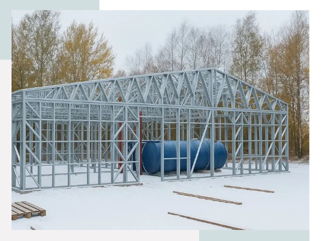 Металлические ангары в Бердске