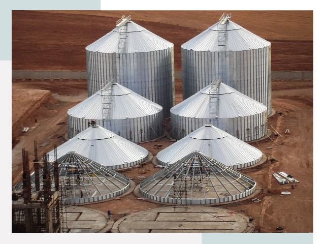 Строительство зерновых силосов в Бердске