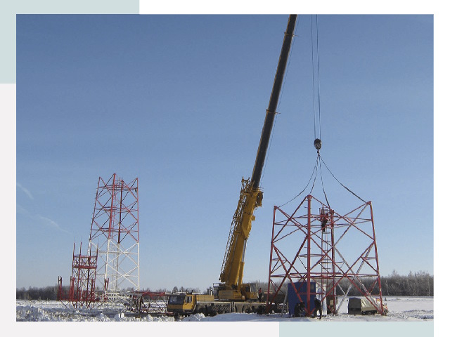 Монтаж вышек связи в Бердске