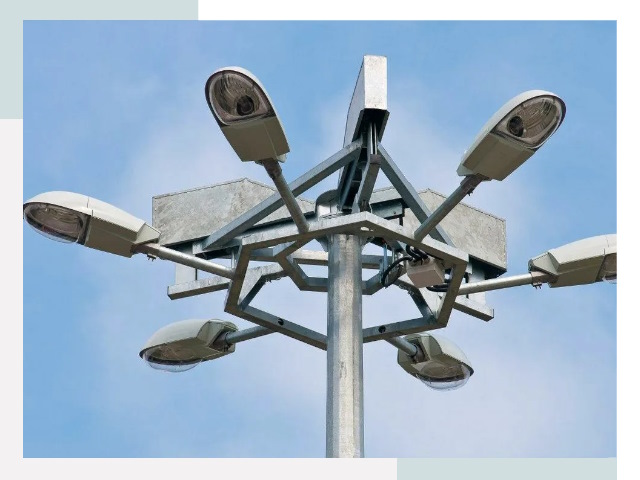 Монтаж осветительных мачт в Бердске