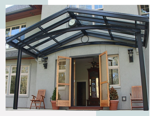 Козырьки металлические в Бердске