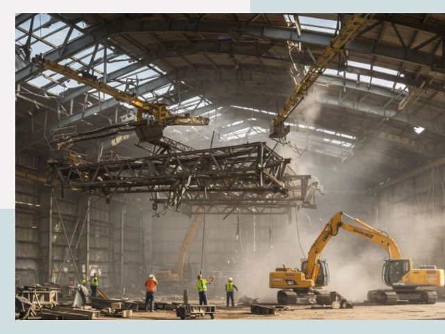 Демонтаж ангаров в Бердске от 625 руб. за м²